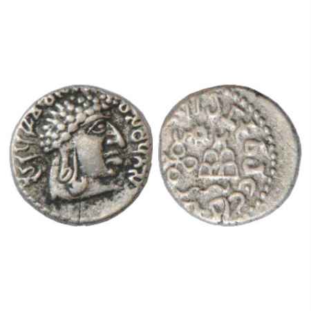Satavahanas, Silver Portrait type Drachm of Vasithiputa Siri Pulumavi (85-110 AD), AICR 68