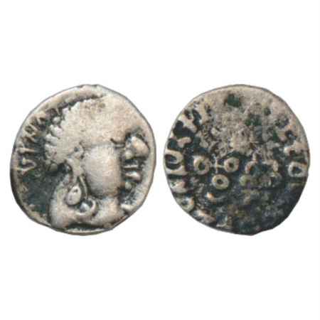Satavahanas, Silver Portrait type Drachm of Vasithiputa Siri Satakani (110-130 AD), AICR 6