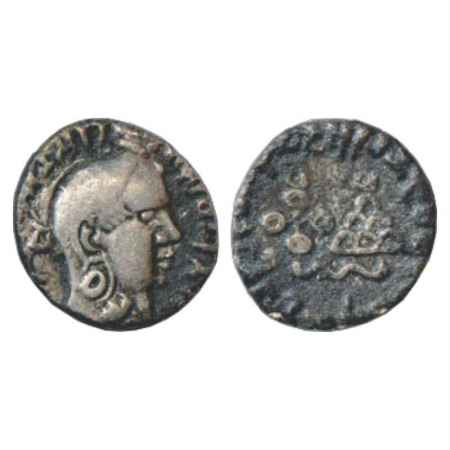 Satavahanas, Silver Portrait type Drachm of Vasithiputa Siri Khada Satakani (130-150 AD), 