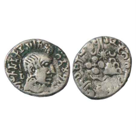 Satavahanas, Silver Portrait type Drachm of Gotamiputa Siri Yana Satakani (180-220 AD), AI