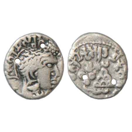 Satavahanas, Silver Portrait type Drachm of Gotamiputa Siri Yana Satakani (180-220 AD), AI