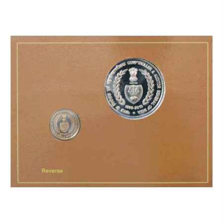 2011, 150 Years of Comptroller & Auditor General of India, UNC set of 2 coins, 150 Rupees 