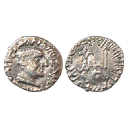 Western Ksatrapas, Kshaharata Dynasty, Silver Drachm of Nahapana (33-78 AD), 2.44g. Obv: P