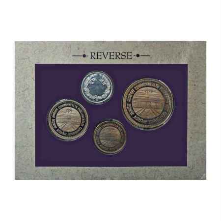 1991, 37th Commonwealth Parliamentary Conference, Proof set of 3 coins, 10 Rupees, 5 Rupee