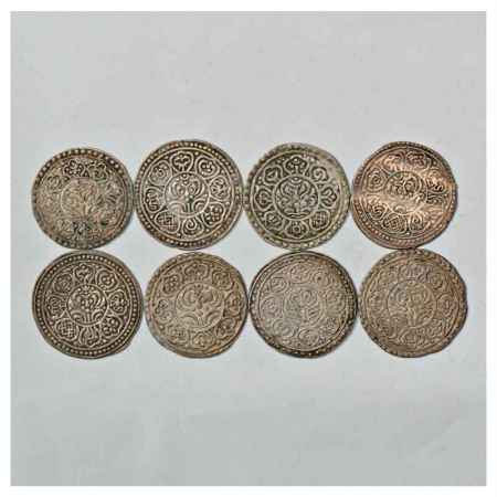 Tibet, Silver Tangka (8), various dates and types. (8 Coins)