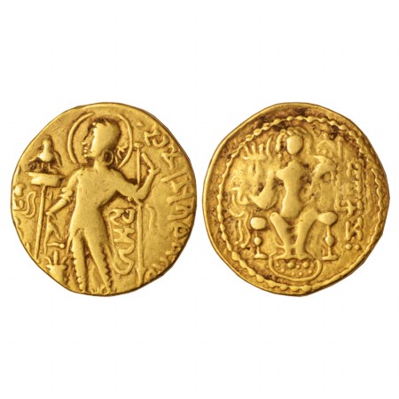 Gupta Empire, Samudra Gupta (350-375 AD), Gold Dinar of 'Standard' type, Altekar Class I v