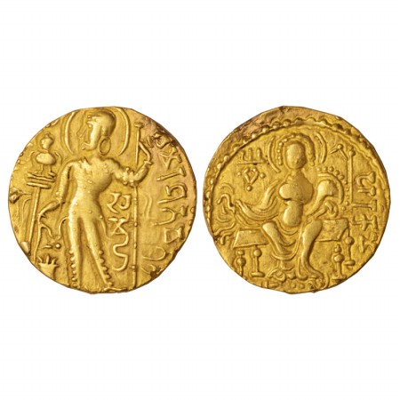 Gupta Empire, Samudra Gupta (350-375 AD), Gold Dinar of 'Standard' type, Altekar Class I v