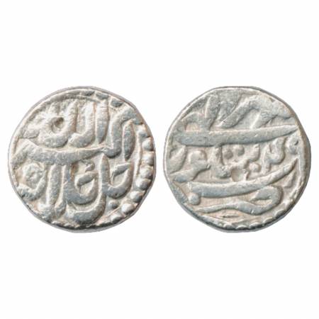 Akbar (1556-1605 AD), Silver Square Rupee, Sitapur Mint, Mihr 49, KM 93.18. Very Fine, Ver