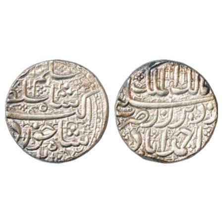 Jahangir with Pre-accession name Salim, Silver Rupee, Ahmadabad Mint, Khurdad 2, KM 140.2.