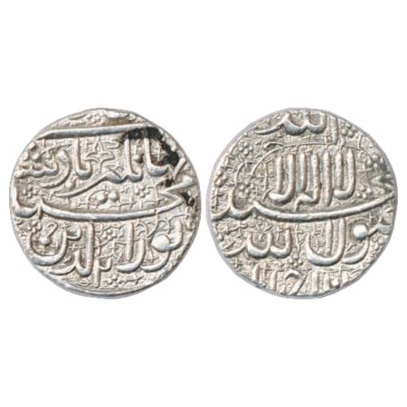 Jahangir (1605 - 1627 AD), Silver Heavy Rupee (20% Heavy Weight), 13.66g. Ahmadabad Mint, 