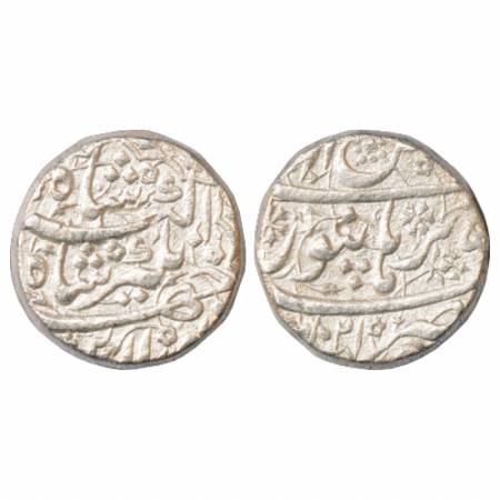 Jahangir (1605-1627 AD), Silver Rupee, Burhanpur Mint, Bahman, AH 1021. Gash on obverse, V