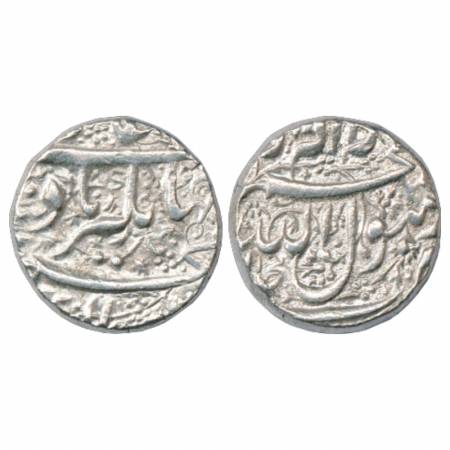 Jahangir (1605 -1627 AD), Silver Rupee, Jalnapur (partly visible) Mint, KM 141.6. Very Fin