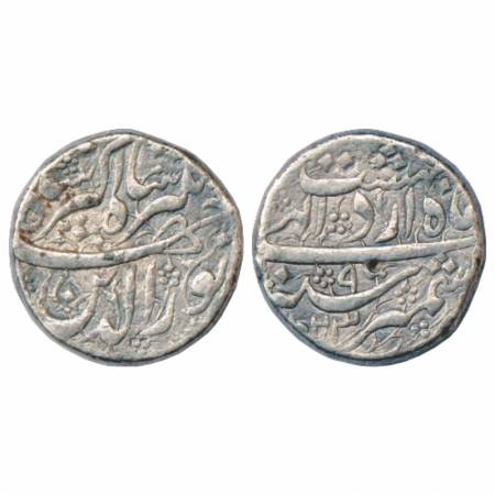 Jahangir (1605-1627 AD), Silver Rupee, Kashmir Mint, Isfandarmunz, AH 1023/RY 9, KM 145.10