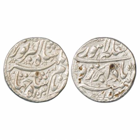 Jahangir (1605-1627 AD), Silver Rupee, Lahore Mint, AH 1030/RY 15, 'Badabar' Couplet, KM 1