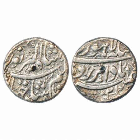 Jahangir (1605-1627 AD), Silver Rupee, Lahore Mint, AH x035/RY 21, 'Badabar' Couplet, KM 1