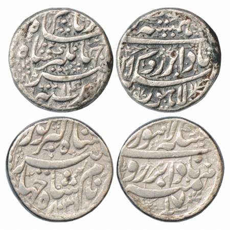 Jahangir (1605-1627 AD), Silver Rupee (2), Lahore Mint, 'Hamisha' Couplet, AH xx29/RY 14, 