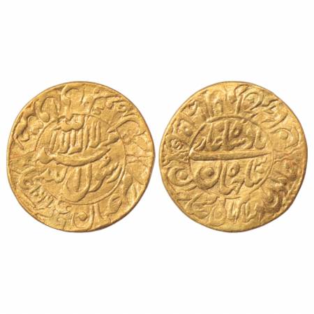 Shah Jahan (1628-1658 AD), Gold Mohur, 10.12g. Shahjahanabad Mint, AH 1066/RY30. Obv: Kalm