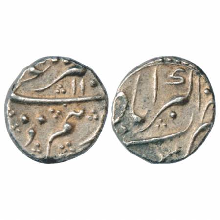 Aurangzeb (1658-1707), Silver 'Legal Dirham' or Dirham Shara'ee, Akbarabad Mint, AH110X, 3