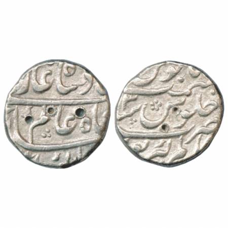 Shah Alam Bahadur (1707-1712 AD), Silver Rupee, Alamgirpur Mint, RY 2, KM 348.8. Very Fine