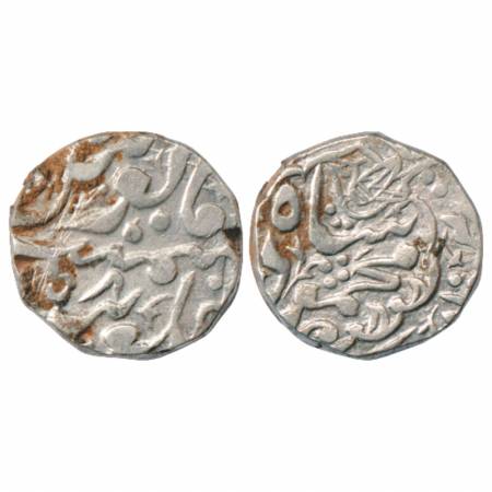 Sindh, Amirs of Khairpur, British Occupation, Silver Rupee, Bhakkar Mint, AH xx58. Obv: Le