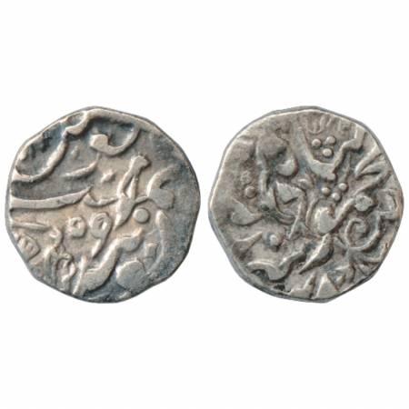 Sindh, Amirs of Khairpur, British Occupation, Silver Rupee, Bhakkar Mint, AH xx59. Obv: Ha