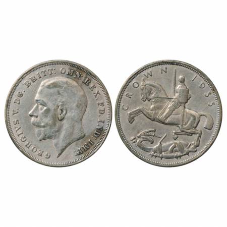Great Britain, George V, Silver Crown, 1935, 28.30g. Sub: Silver Jubilee. Obv: Portrait bu