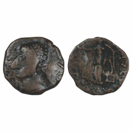 Kushans, Kujula Kadphises (30-80 AD), Copper Coin, imitative Hermaios series, similar to M