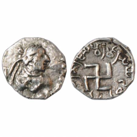 Paratarajas of Sindh Baluchistan, Silver Drachm of Hvaramira son of Yolamira (160-175AD), 