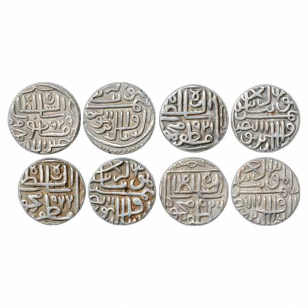 Sultans of Gujarat, Silver Tanka (4), Shams al-Din Muzaffar II (1511-1525 AD), 'Al mu ayya