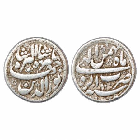 Jahangir (1605-1627 AD), Silver Rupee, Agra Mint, AH 1025/RY 10, KM 145.1. Most of the ins