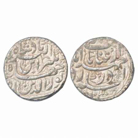 Jahangir (1605-1627 AD), Silver Rupee, Ahmadabad Mint, 'Inayat' couplet, AH 1030/RY 15, KM
