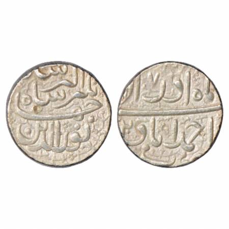 Jahangir (1605-1627 AD), Silver Rupee, Ahmadabad Mint, AH xx20/RY 7, Azar, KM 145.2. Very 