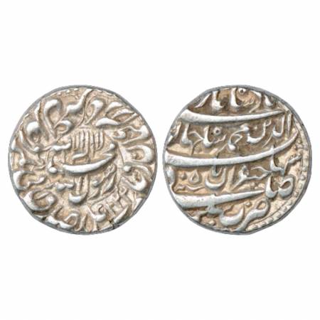 Shah Jahan (1628-1658 AD), Silver Rupee, Bhakkar Mint (different reverse legend layout tha