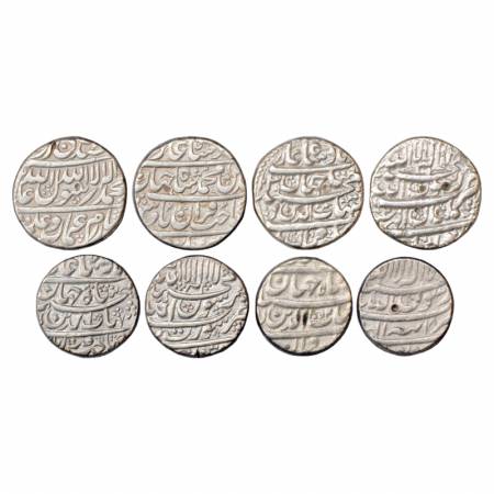 Shah Jahan (1628-1658 AD), Silver Rupee (4), Burhanpur Mint, Multan Mint, AH 1039/RY 2, Su