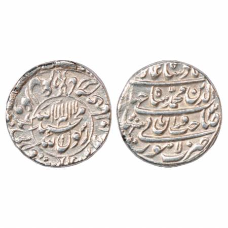 Shah Jahan (1628-1658 AD), Silver Rupee, Lahore Mint, AH 104x/RY 3, with Emperor's full na