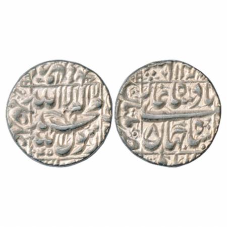 Shah Jahan (1628-1658 AD), Silver Rupee, Multan Mint in left quadrant, AH 1045/RY 8, KM 23