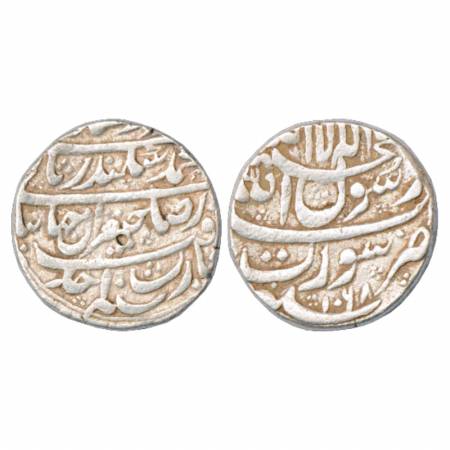 Murad Bakhsh (1658 AD), 'The Second Sikandar' type, Silver Rupee, Surat Mint, AH 1068/RY A