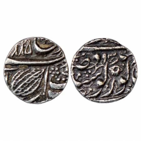 Sikh Empire, Silver ¼ Rupee, Amritsar Mint, Nanakshahi, year of issue VS 1885/93, KM 18.3.