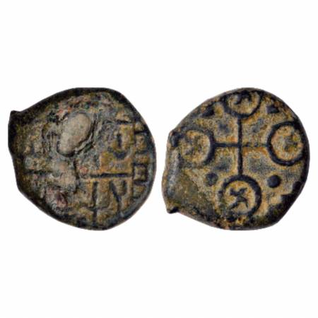 Satavahanas, Arsenical Copper coin of Naganika and Siri Satakani (100-50 BC), MCSI vol. 1,