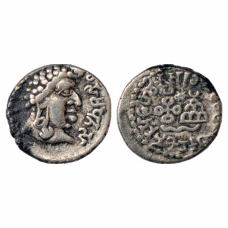 Satavahanas, Silver Portrait Drachm of Vasithiputa Siri Pulumavi (85-125 AD), MCSI 146, 2.