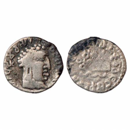 Satavahanas, Silver Portrait Drachm of Vasithiputa Siri Pulumavi (85-125 AD), MCSI 146, 1.