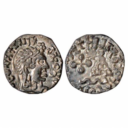 Satavahanas, Silver Portrait Drachm of Vasithiputa Siri Vijaya Satakani (170-180 AD), 2.09
