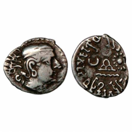 Western Kshatrapas, Mahakshatrapa Jeevadaman (197-198 AD), Silver Drachm, dated SE120? (Do
