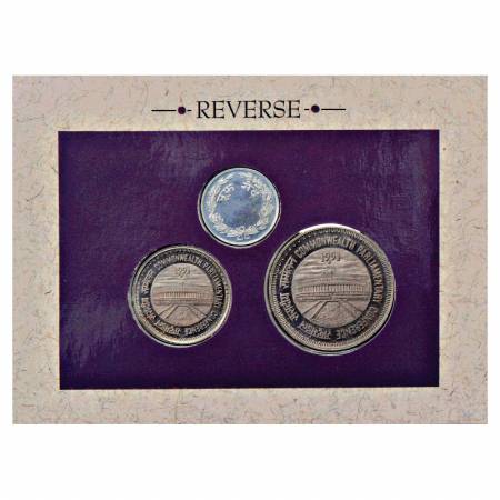 1991, 37th Commonwealth Parliamentary Conference, Proof set of 2 coins, 10 Rupees and 5 Ru