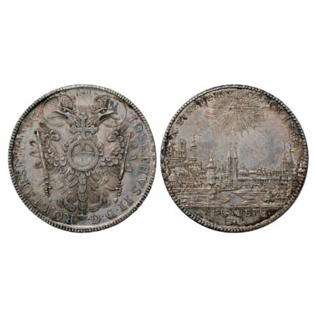 German State-Nurnberg, Joseph II, Silver Thaler, 28g. 1768, 'SR' mintmark. Obv: Crowned di