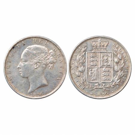 Great Britain, Victoria, Silver ½ Crown, 14g. 1886. Obv: Portrait bust of Victoria. Rev: C