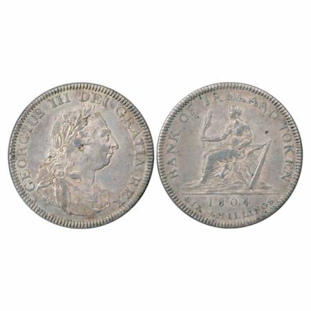 Ireland, George III, Silver 6 Shilling Token, 26.75g. 1804. Obv: Portrait bust of King. Re
