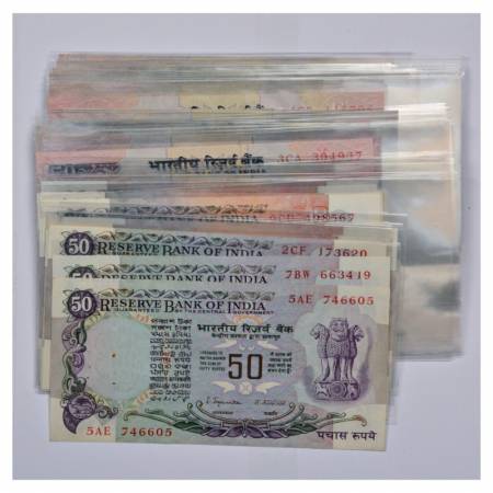 Republic of India, 50 Rupees, set of 60 Different Notes up to 2014. 1 note missing: 2005 (
