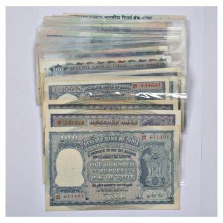 Republic of India, 100 Rupees, 83 Different Notes (Incomplete set), up to 2014 including 1