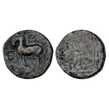 Mahatalavaras of Andhra Pradesh, 'horse' type Lead Coin from Telangana region, MIGIS 1398,